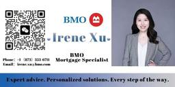 Irene Xu BMO Mortgage Specialist - Bronze Sponsor