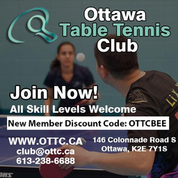 Ottawa Table Tennis Club - Bronze Sponsor
