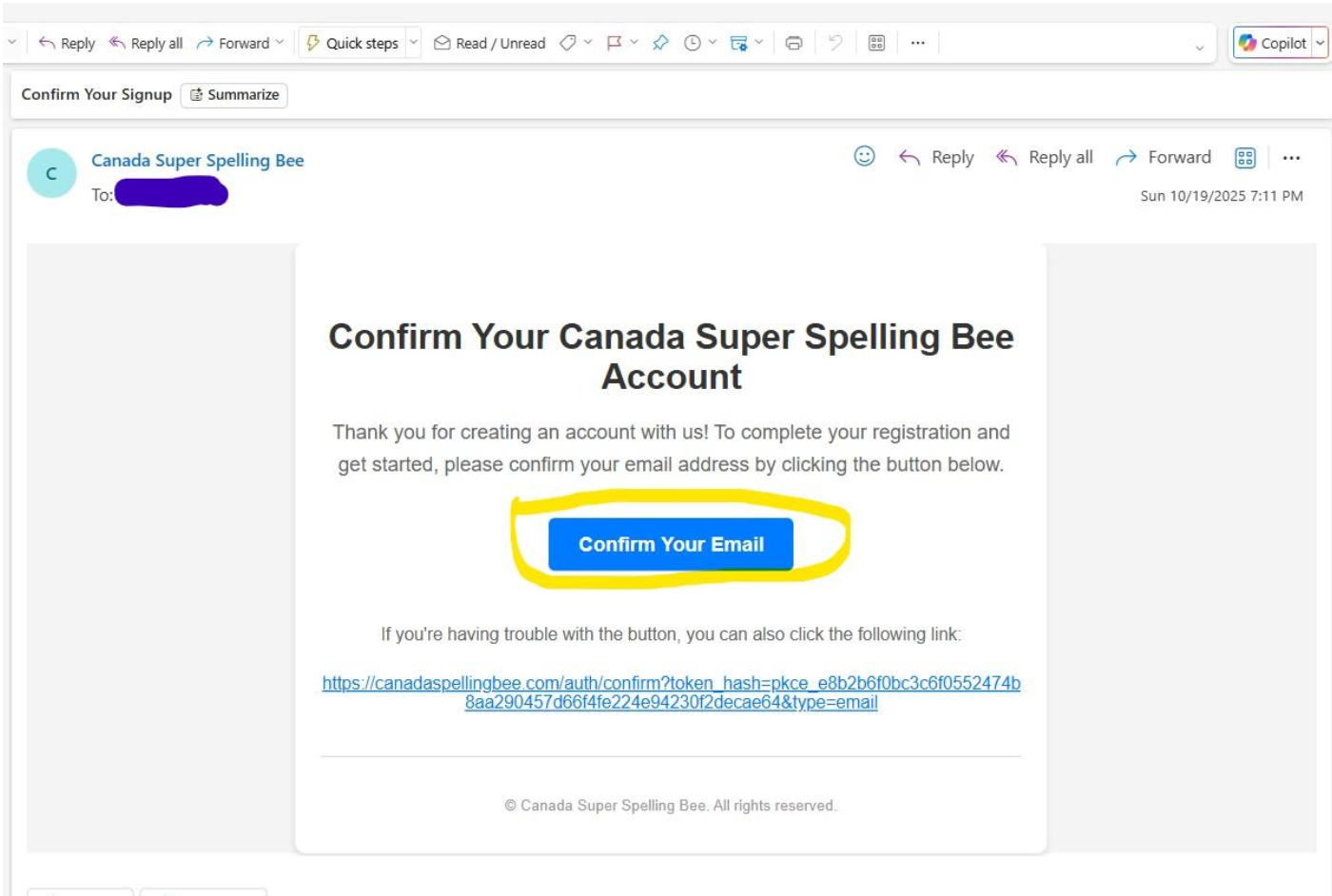 Create your account signup form